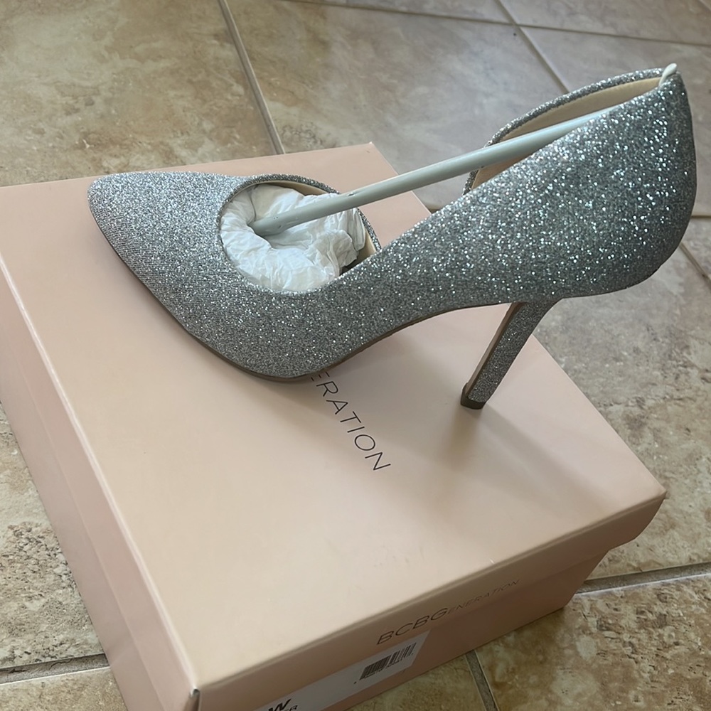 BCBGeneration Jaze Pewter Sparkle Pumps - Picture 3 of 6